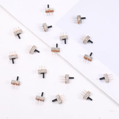 Fibraze 20 1P2T 2 Breadboard(SS12D00) PCS Slide Switch Micro Switches Position, SPDT Mini Toggle Switches Vertical