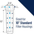 Pentair OMNIFilter RS1 Sediment Water Filter Cartridge, 10" x 2.5", Pack of 2, 20 Micron