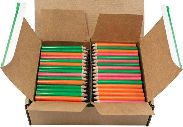Mood Half Pencil, Heat Activated Color Changing Pencils, Assorted Pack (Green, Orange, Red) (Bulk Box of 288)