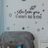 11" 24.5" Vinyl Wall Art Decal - We Love You to Infinity and Beyond - x - Cute Sweet Charming Rocket Ship Stars Kids