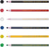 Office 4 All Diamond Peel-Off China Markers, Assorted Pack of 12, Glass, Cellophane, Vinyl, Metal, Skin