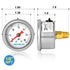 MEANLIN MEASURE 2pcs 0~30Psi Stainless Steel Liquid Filled Pressure Gauge, 1/8" NPT 1.5" Glycerin Filled