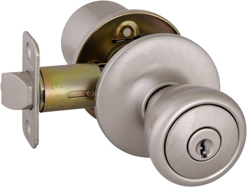 Design House 781922 Tulip Keyed Entry Door Knob, Satin Nickel
