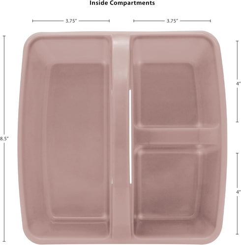 Teacher Created Resources Light Mauve Portable Plastic Storage Caddy, 6-Pack for Classrooms, Kids Room, Office
