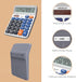 Desktop Calculator, Extra Large 5-Inch Clear LCD Display, 12-Digit Big Number Button, Auto Sleep Function