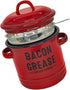 Generic Double Handle Bacon Grease Container with Strainer & Spoon, Dishwasher Safe Kitchen Gadget, Can for Collecting