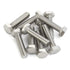 M8 x 20mm Hex Head Screw Bolts, Fully Threaded Stainless Steel 18-8, Plain Finish, Quantity 25