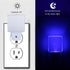 4 Pack Blue Night Light Plug in, Dusk to Dawn Sensor Automatic On and Off, Decorative Wall Blue LED Night Lights