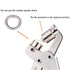 Grommet Tool Kit 3/8 Inch Eyelet Press Pliers with 500pcs Silver Grommets
