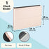 Juvale 7 Ring Business Check Binder, Checkbooks Organization, Rose Gold Faux Leather Folder for 600 Checks