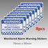 Pilarmuture 8pcs Security Alarm System Sign for Home,Waterproof Warning Security Stickers Monitored Alarm System Self