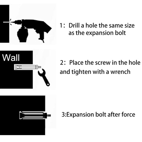 Expansion Bolts, 304 Stainless Steel External Hex Nut Expansion Screw Bolts, M8x60mm, 8Pcs