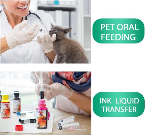 5ml Syringe for Liquid Measurement, Oral, Scientific Labs, Dispensing, 10 Pack