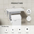 304 Toilet Paper Holder with Marble Shelf, Stainless Steel Tissue Hand Holder Wall Mounted Toilet Paper Roll Hold