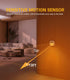 Dimmable 3 Pack Lyridz Rechargeable Battery Night Light with Motion Sensor, Amber Nightlights for Bathroom, Bedroom