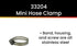 Pro Tie SAE Size 12 Mini All Stainless Hose Clamp, 10-Pack
