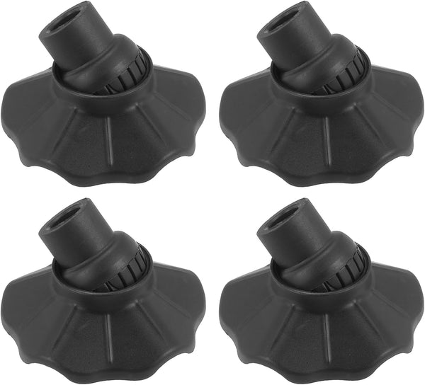 uxcell 4Pcs Camping Chair Feet, Plastic Furniture Leg Cover for 0.51 Inch