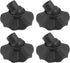 uxcell 4Pcs Camping Chair Feet, Plastic Furniture Leg Cover for 0.51 Inch
