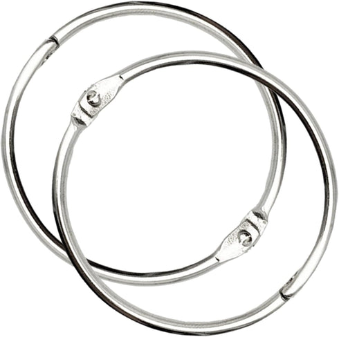 HDTXZYGOOD 2 Inch Binder Rings (10 Pack) Heavy Duty Loose Leaf Metal Book