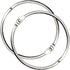 HDTXZYGOOD 2 Inch Binder Rings (10 Pack) Heavy Duty Loose Leaf Metal Book