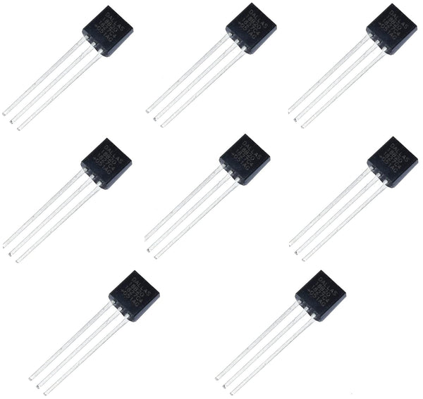 8PCS Direct Plug 3 Pins DS18B20 Programmable Digital Thermometer / Temperature Sensor Acquisition TO-92