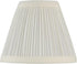 Aspen Creative 33121-2 3" 6" 5" 2 Pack Small Pleated Empire Shape Chandelier Clip-On Lamp Shade, Off White, Top x