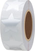 Hybsk 1" Gold Star Shape Stickers, School Rewards Stickers, Total 500 Labels Per Roll (Silver)