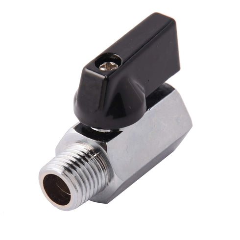3/8" Brass Mini Ball Valve NPT Female x Male Shut-Off Valve