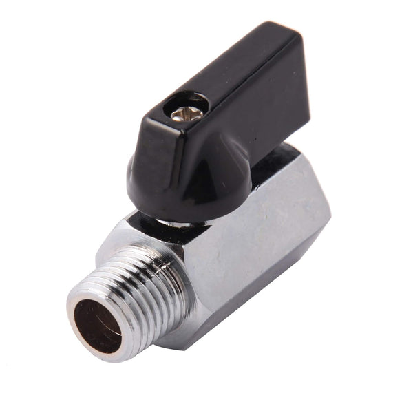 3/8" Brass Mini Ball Valve NPT Female x Male Shut-Off Valve