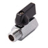 3/8" Brass Mini Ball Valve NPT Female x Male Shut-Off Valve