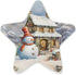 ALAZA Landscape House Snowman Christmas Star Shaped LED Night Light Dusk to