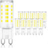 winshine 10 Pack G9 LED Bulb, 6000K Daylight, 4W (40W Halogen Equivalent) for Chandeliers