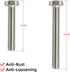 16PCS 304 Stainless Steel Post Attachment Kit, Sign Mounting Hardware, Bolts and Nuts for U Channel Post
