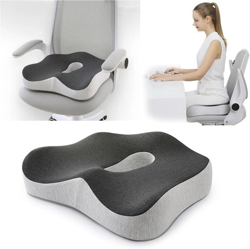 Nazada Seat Cushion, Memory Foam Seat Cushion, Large Memory Foam Ergonomic Cushions, for Office Chair, Car Seats