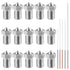 AFUNTA 15 PCS M6 3D Printer Stainless Steel Nozzles - Compatible with E-3D Makerbot & ANET A8, 5 Sizes