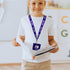 Hall Pass Lanyards Set with Card Passes, Unbreakable Classroom Passes for Teacher Parents (Library, Hall, Bathroom,