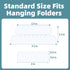File Folder Labels - SUNEE 50 Sets Hanging File Folder Tabs Labels and Inserts for Hanging Files Folders