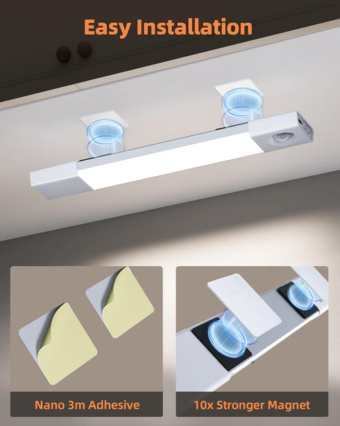 3 Pack 8 30 Closet Dimmable, 3 Counter EZVALO Motion Sensor Light Indoor, Wireless Under Cabinet Lighting, LED