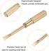2pcs Mini Bracelet Screwdriver, 4mm Titanium Steel Slotted Screw Driver with 6mm Width Non-slip Handle, Gold Tone