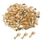 Copper Wire Terminal Gold Electrical Female Connector, Stamping Non Insulated Brass Crimp Connector Hardware Parts