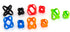 Grifiti Band Joes X Cross Style H-Band 10 Pack, 2 and 3 Inch Long Lasting Silicone Bands for Slim Wallet, Cards,