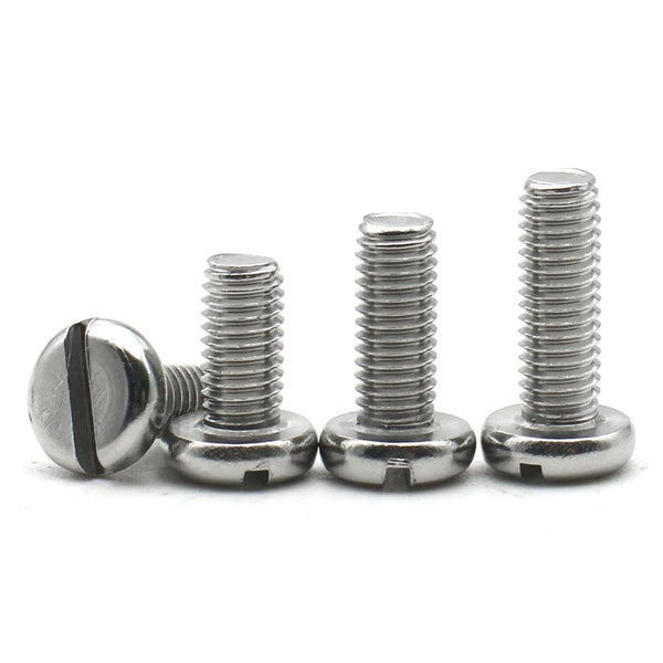 IURSEQRR A2-70 304 Stainless Steel M2.5 M3 4/5/-6-30MM Slotted Round Head Slot Column