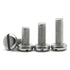 IURSEQRR A2-70 304 Stainless Steel M5 6/8/10-60MM Slotted Round Head Slot Column Cheese