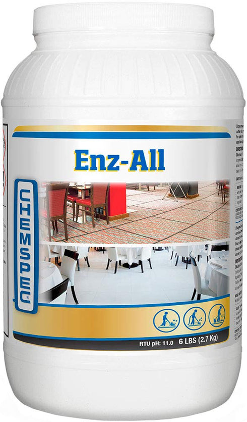ENZ-All Professional Multi-Purpose Enzyme Traffic Lane Carpet Cleaning Concentrate, 1-6 lb jar (C-EA6)