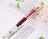 Lanxivi Yongsheng 3011 Demonstrator Clear Classical Fountain Pen, Fine Nib, Piston Filling System, Set of 4