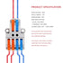 DIANN 20pcs 2 4 28-12 Lever Wire Connectors in Out Quick Wiring Cable Connector AWG Push-in Conductor Terminal Block