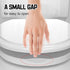 Mokukii 18.5), Premium Heavy-Duty Elongated (Oval) Toilet Seat (Oblong Soft Close & Silent, Metal Hinges, Quick-Attach