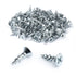 POWERTEC #6 x 1/2" Wood Screws – 100 PCS Zinc-Plated Self-Tapping Flat Head Phillips Screws for Crafts and Wood