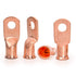 12PCS 2x5/16 Copper Ring Terminal Connectors, 2 AWG Heavy Duty Battery Cable Ends with 12 PCS Heat Shrink Tubing