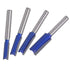 Yakamoz Industrial Grade 4Pcs 1/4" Shank Straight Dado Router Bit Set, Wood Milling Cutter Tools